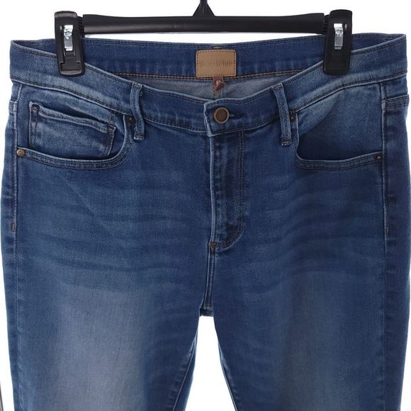 DRIFTWOOD Blue Cropped Jeans with Embellished Cuffs - Picture 4 of 16